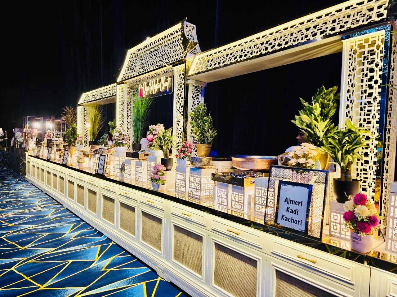 Wedding Reception Buffet Area
